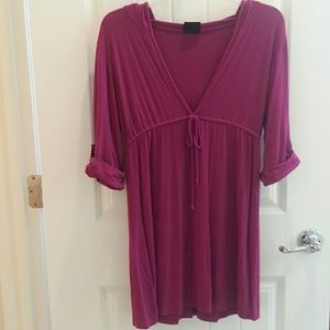 Rich colored cover-up/tunic
